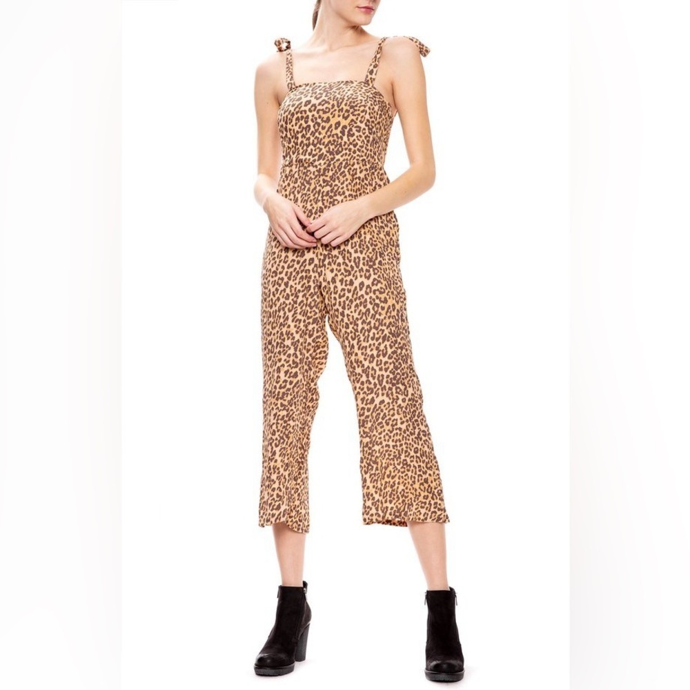 Faithfull the Brand Elsa Leopard Capri Jumpsuit